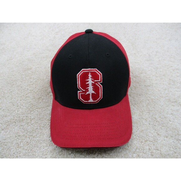 Stanford Cardinal Hat Cap Strap Back One Size Red Black College Football Mens - Picture 2 of 9